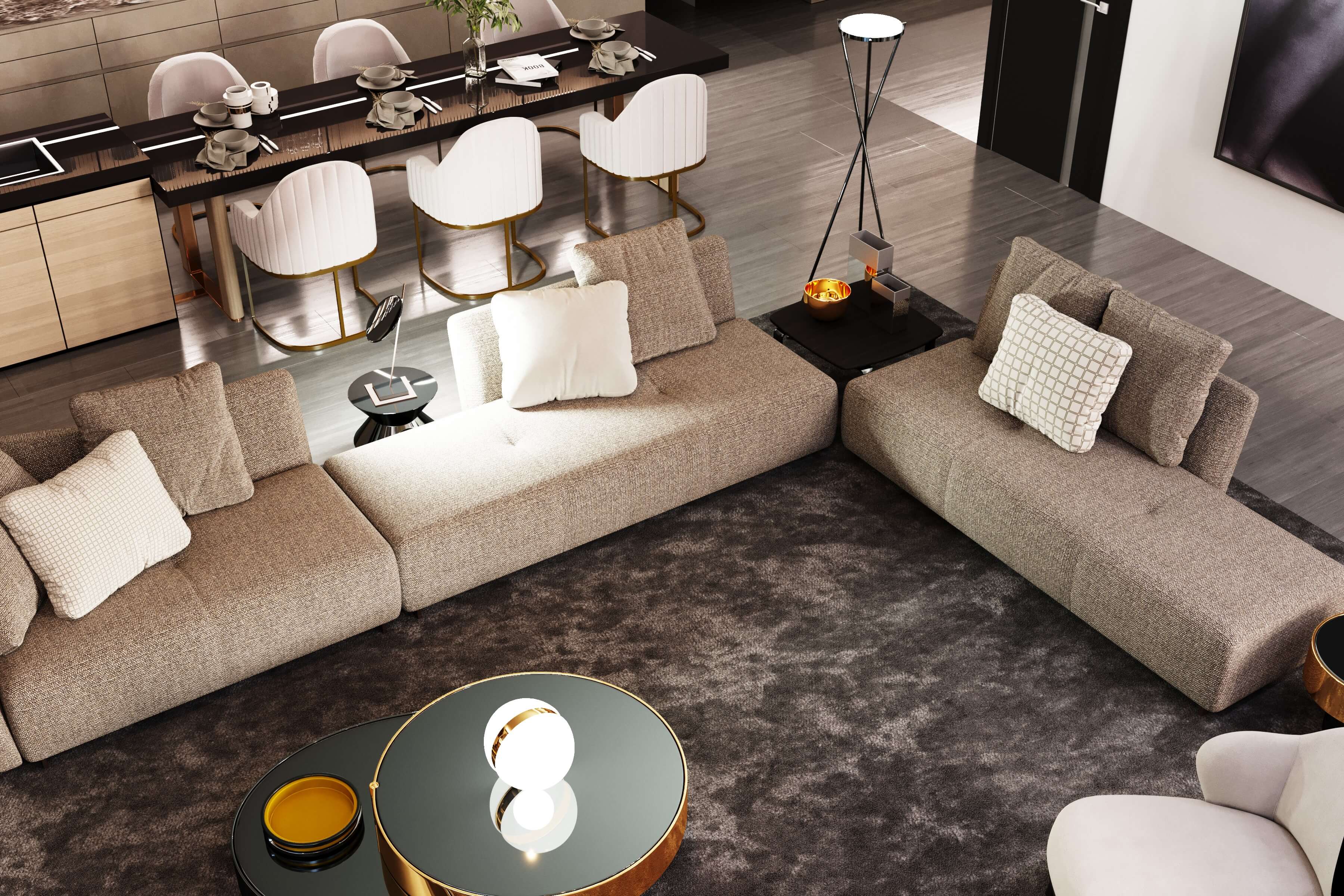 Дизайн кухни-гостиной, г. Подольск