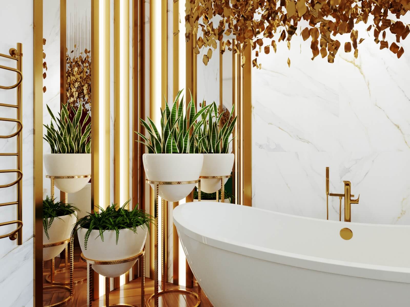 Дизайн ванной комнаты в загородном доме, г. Тула