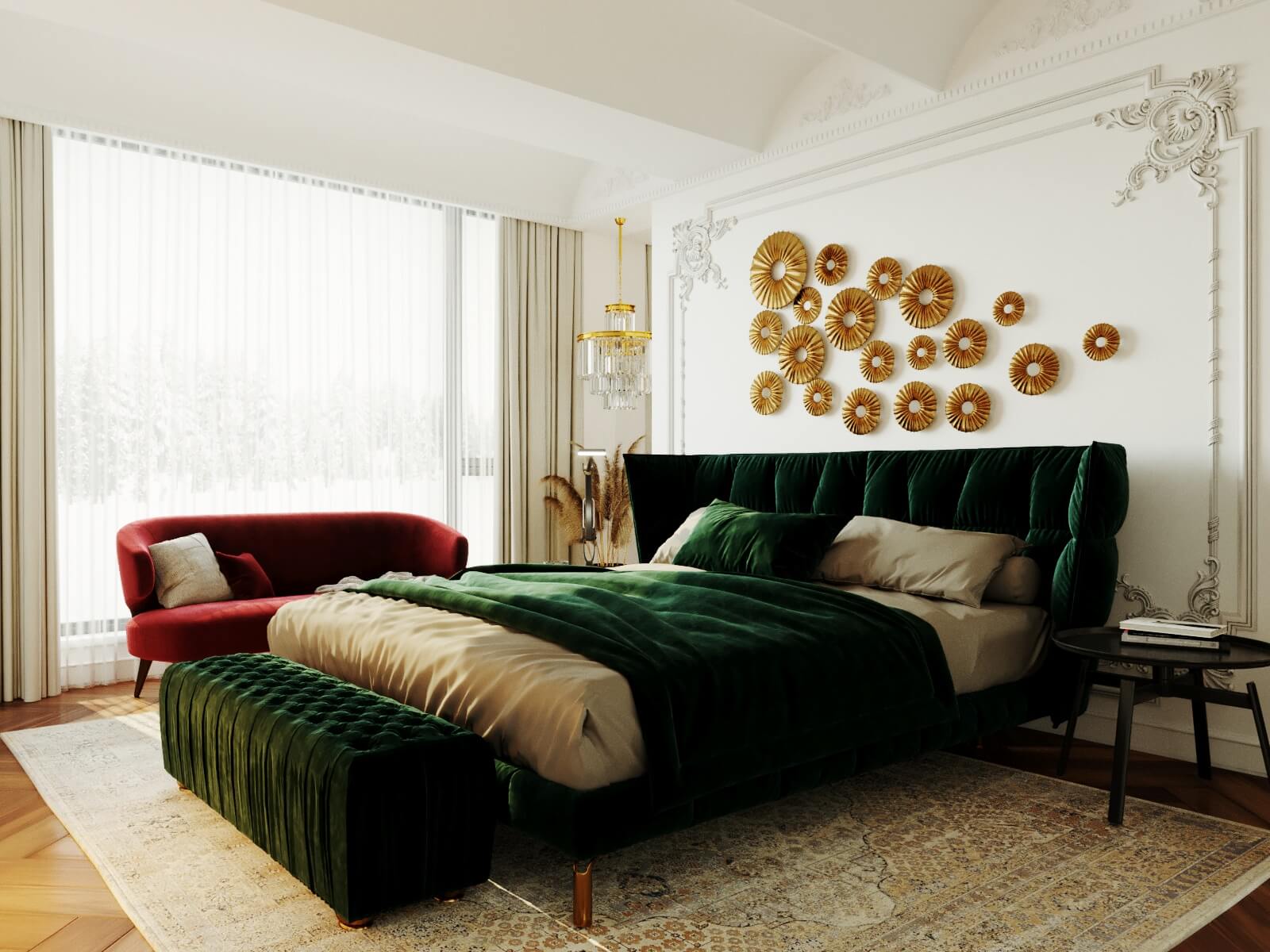 Дизайн спальни в частном доме. г. Тула 