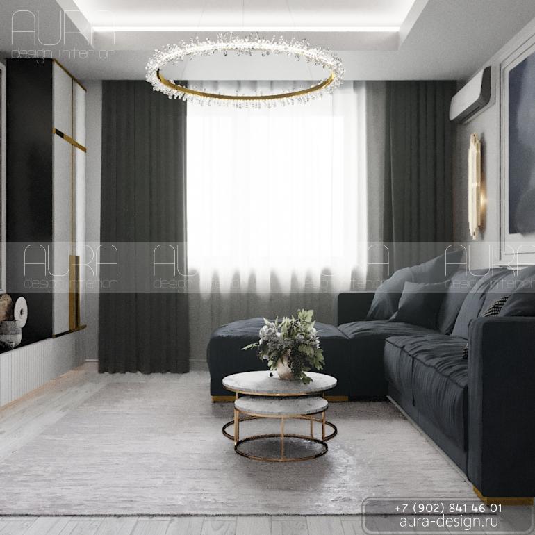 Дизайн гостиной г. Тула