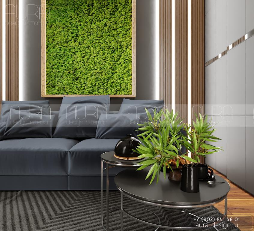 Дизайн-проект кабинета в ЖК «Дома цвета кофе»