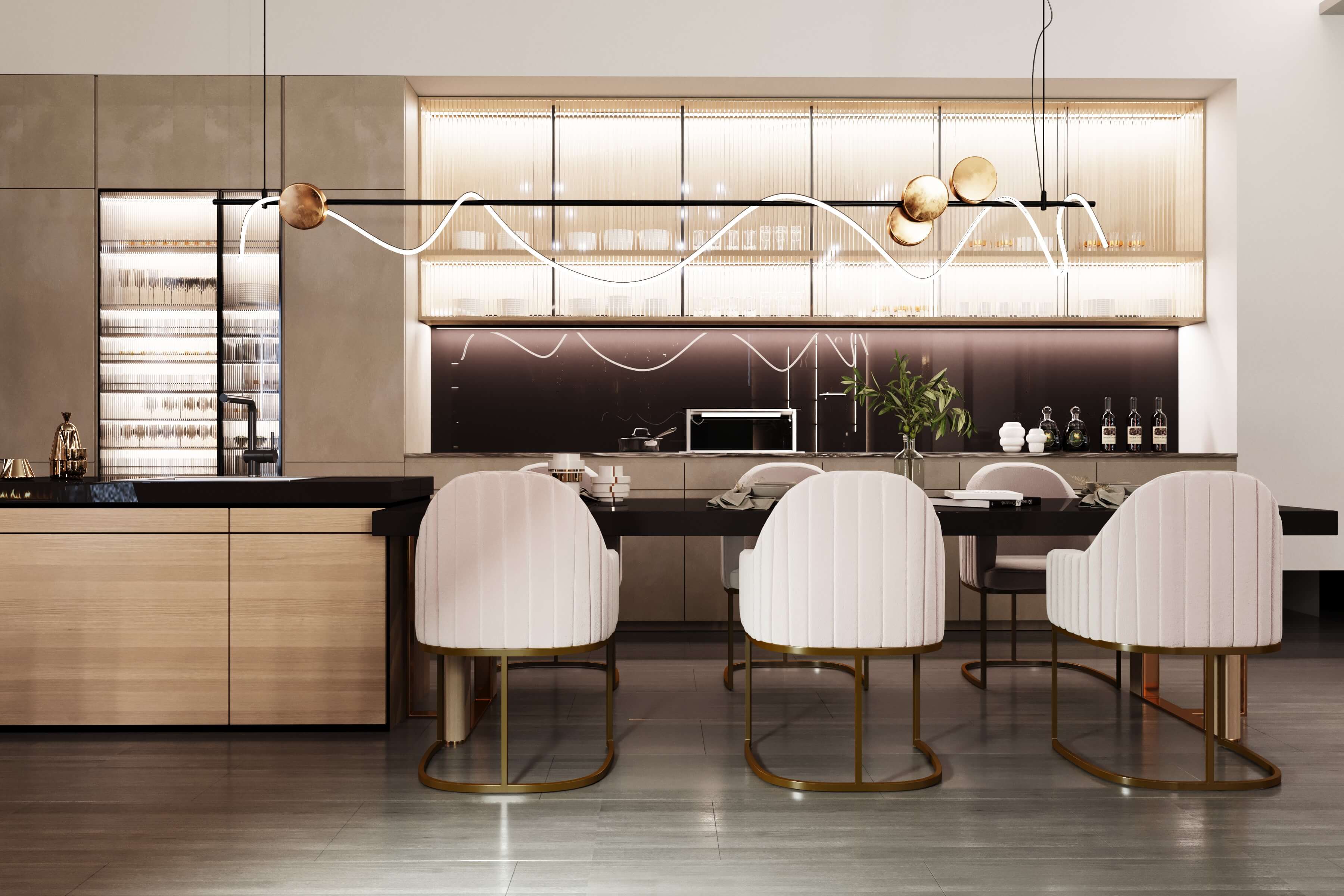 Дизайн кухни-гостиной, г. Подольск