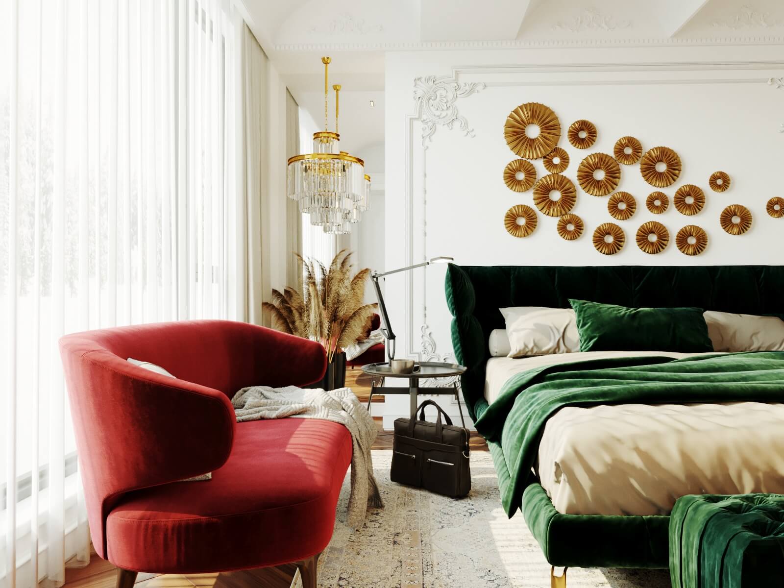 Дизайн спальни в частном доме. г. Тула 