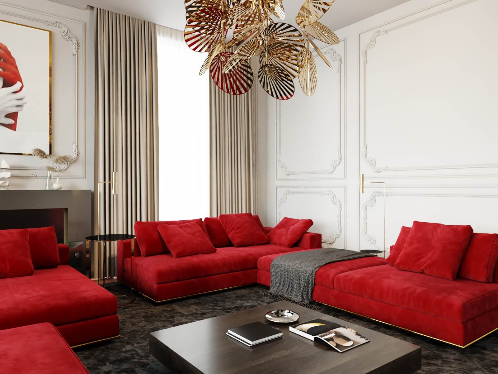 Дизайн гостиной в частных апартаментах. г. Тула.