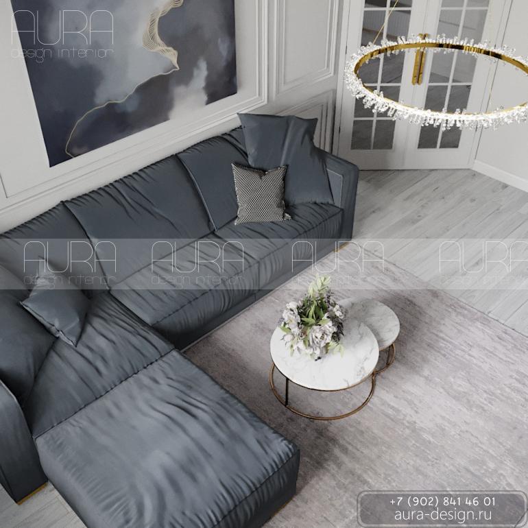 Дизайн гостиной г. Тула