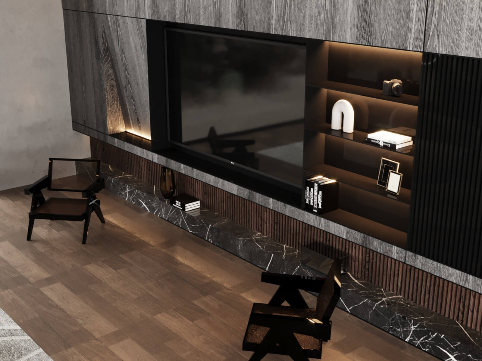 Дизайн гостиной в загородном доме