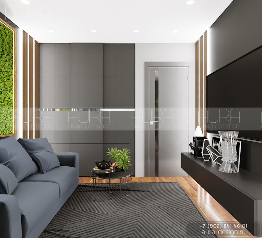 Дизайн-проект кабинета в ЖК «Дома цвета кофе»