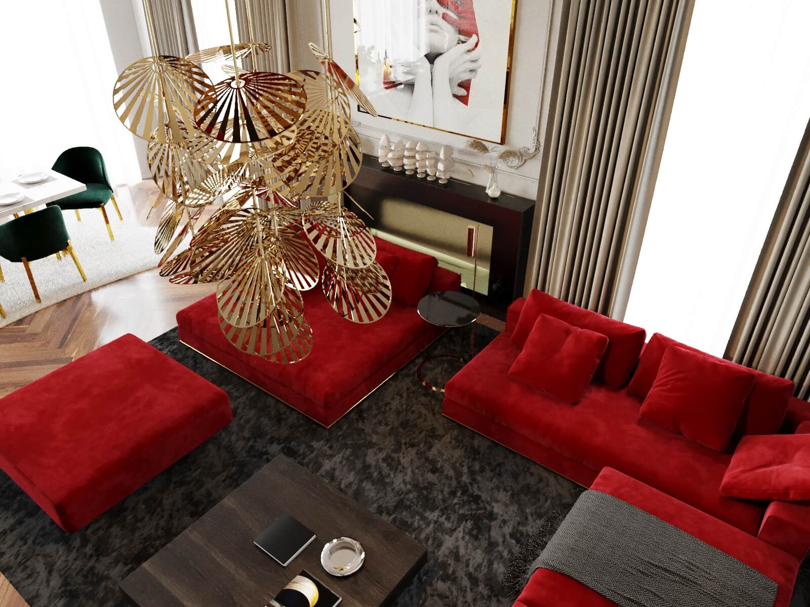 Дизайн гостиной в частных апартаментах. г. Тула.