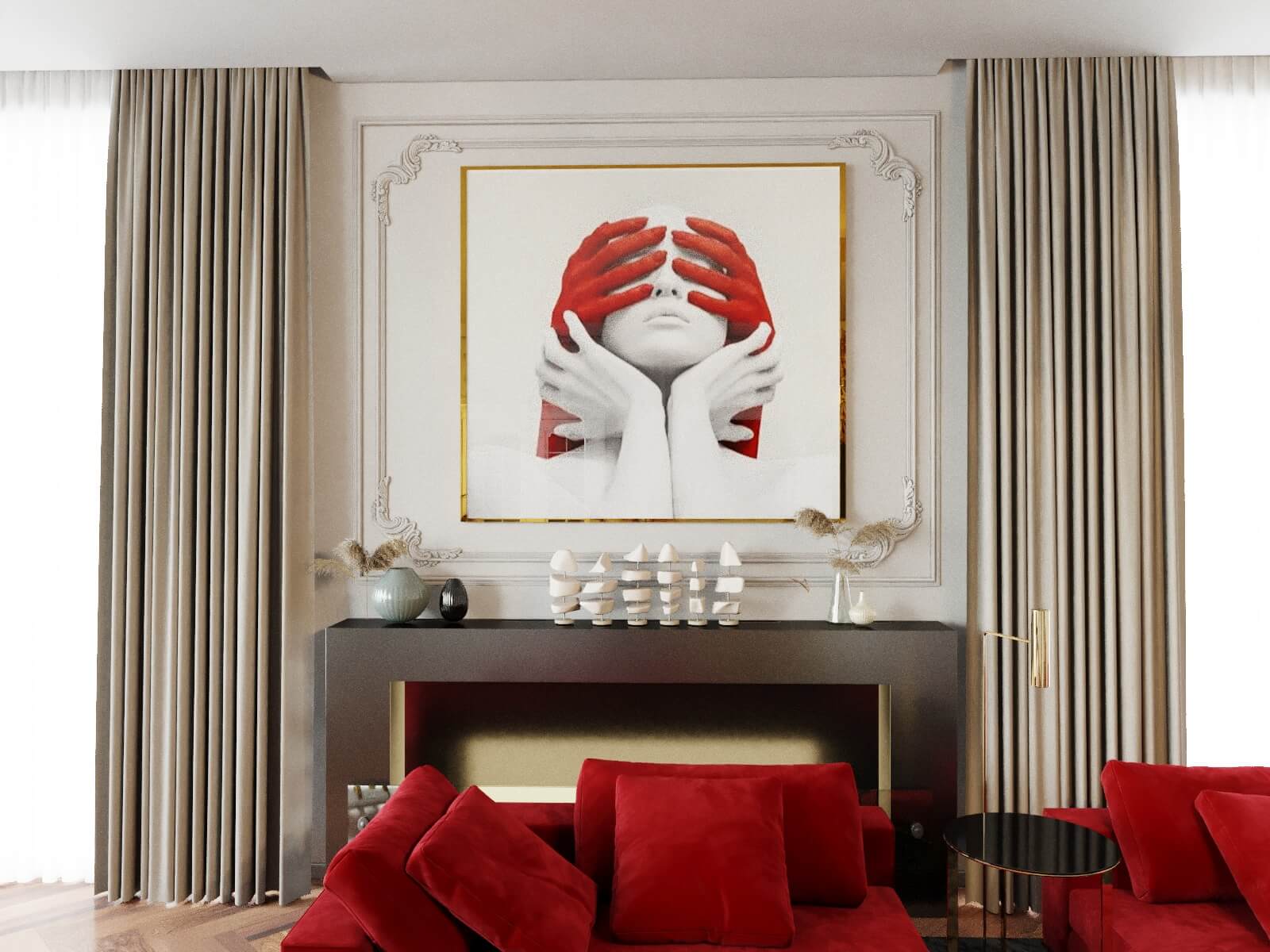 Дизайн гостиной в частных апартаментах. г. Тула.