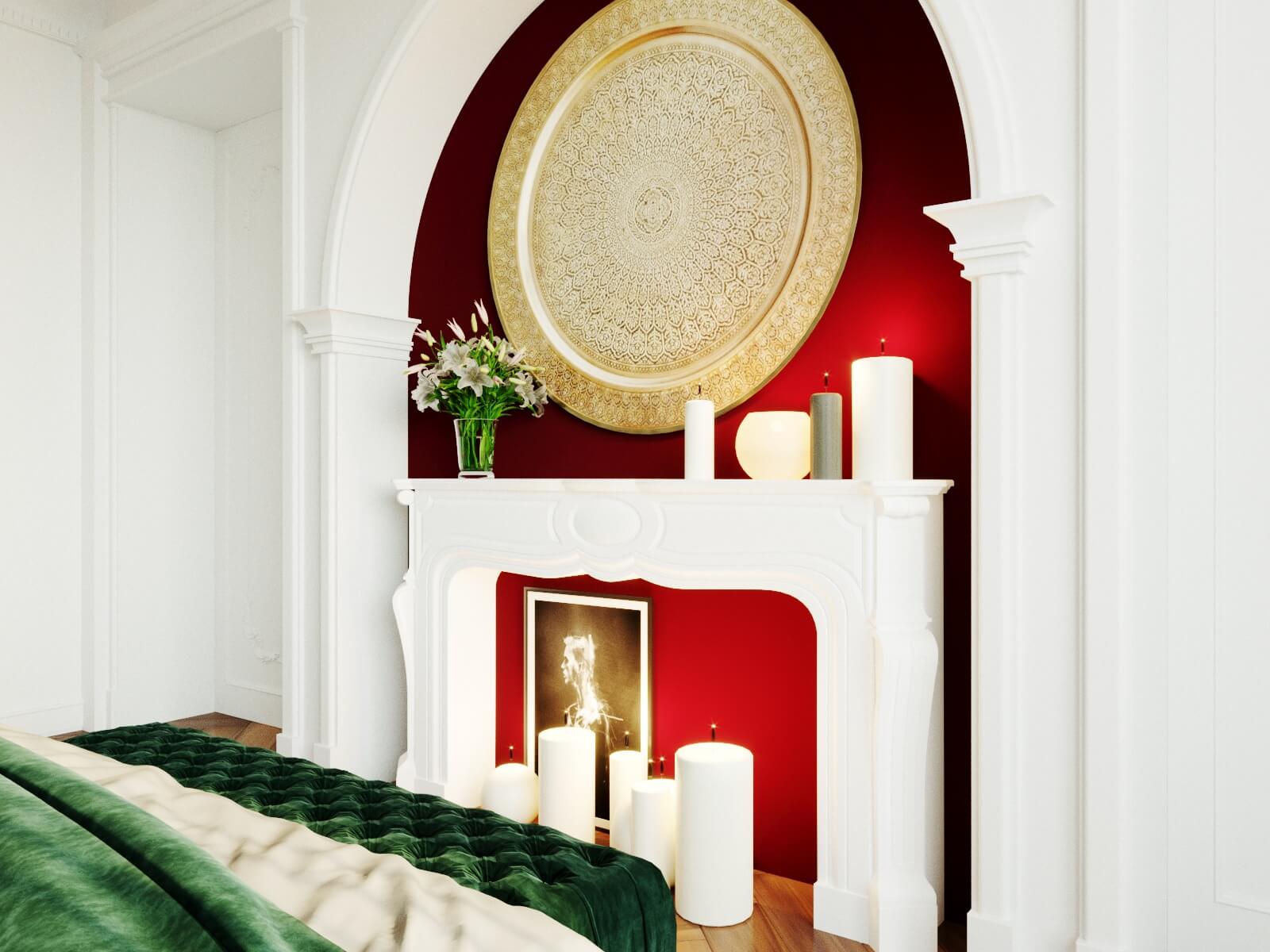 Дизайн спальни в частном доме. г. Тула 